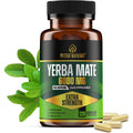 Extra Strength Yerba Mate High Potency, 60Mg Caffeine per Capsule, Extract Pills Supplements for Clean Natural Energy, Made in USA - 120 Caps