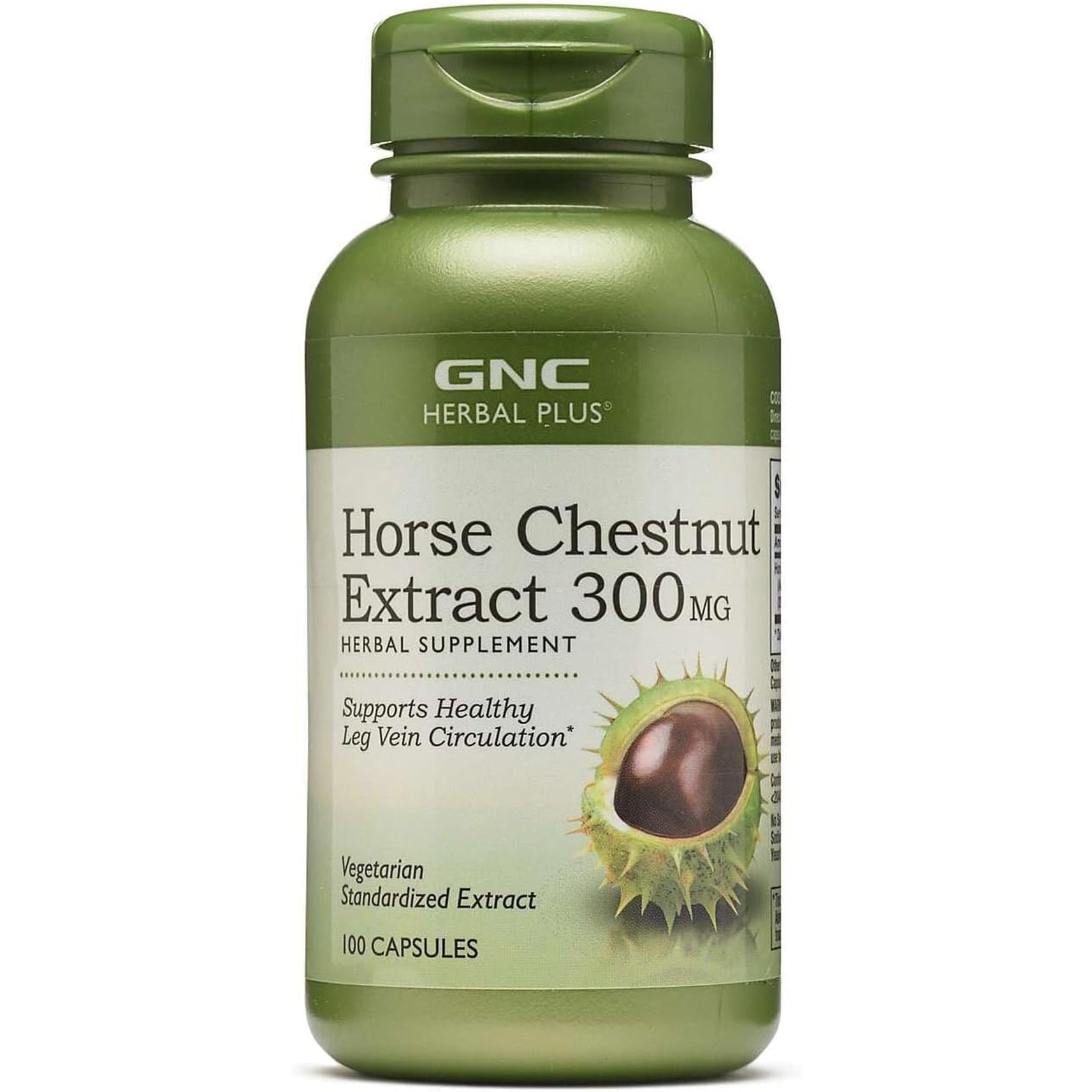 GNC Herbal plus Horse Chestnut Extract 300Mg 100 Capsules
