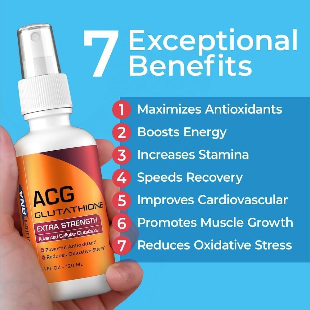 Results RNA - ACG Glutathione Extra Strength Immune Boost – Powerful Antioxidant & Immune Boost Formula in a Great Tasting Spray. Recommended by Doctors Worldwide ( 2 Oz )