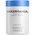 Codeage Akkermansia Muciniphila Probiotic Supplement - 3-Month Supply of Akkermansia & Chicory Inulin - Daily Synbiotic Probiotic Chicory Root - 100 Million Afus - Gluten-Free - 90 Capsules