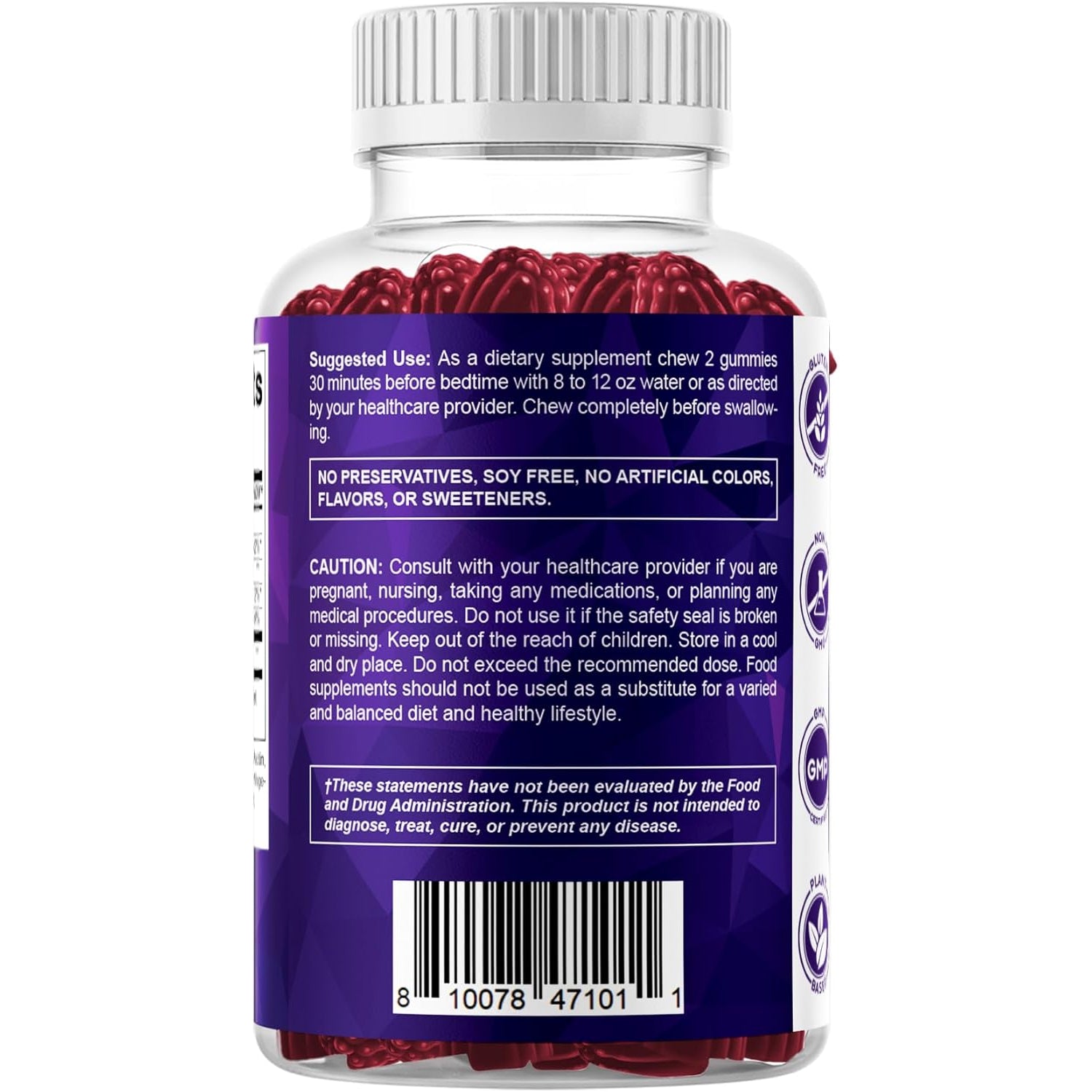 Vitamatic Melatonin 20Mg Gummies for Adults, 30 Servings - 60 Count - Non-Habit Forming Supplement