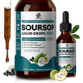 Imatchme Soursop Graviola Liquid Drop for Immune, Gut, Antioxidants, Cell & Energy, Soursop Bitters Liquid with Elderberry & Lion Mane Mushroom, 3X Power Herbal, Sugar-Free, Natural Flavor, 1 Fl Oz