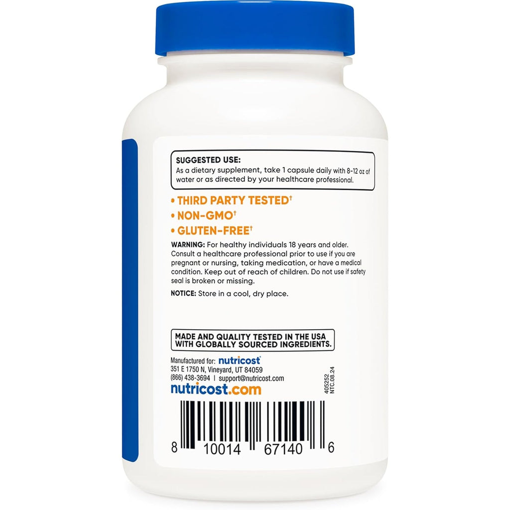 Nutricost Chicory Root 650Mg per Capsule - 120 Plant-Based Capsules, Non-Gmo, Gluten Free