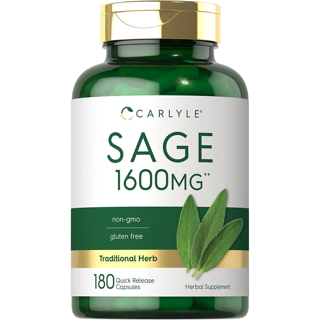 Carlyle Sage Supplement | 180 Capsules | High Potency | Non-Gmo, Gluten Free