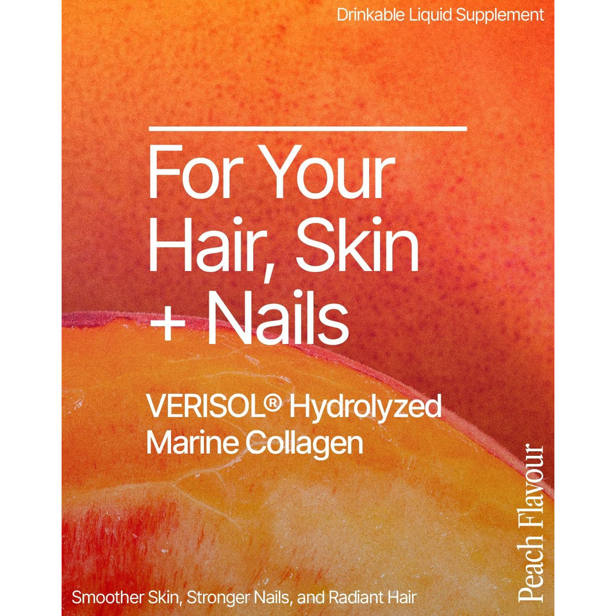 Beme Liquid Collagen for Women - 2500Mg Verisol Collagen Liquid with Biotin, Coq10 & Vitamin C - Clinically Proven Collagen Peptides for Hair, Skin & Nails - 30 Peach Sachets