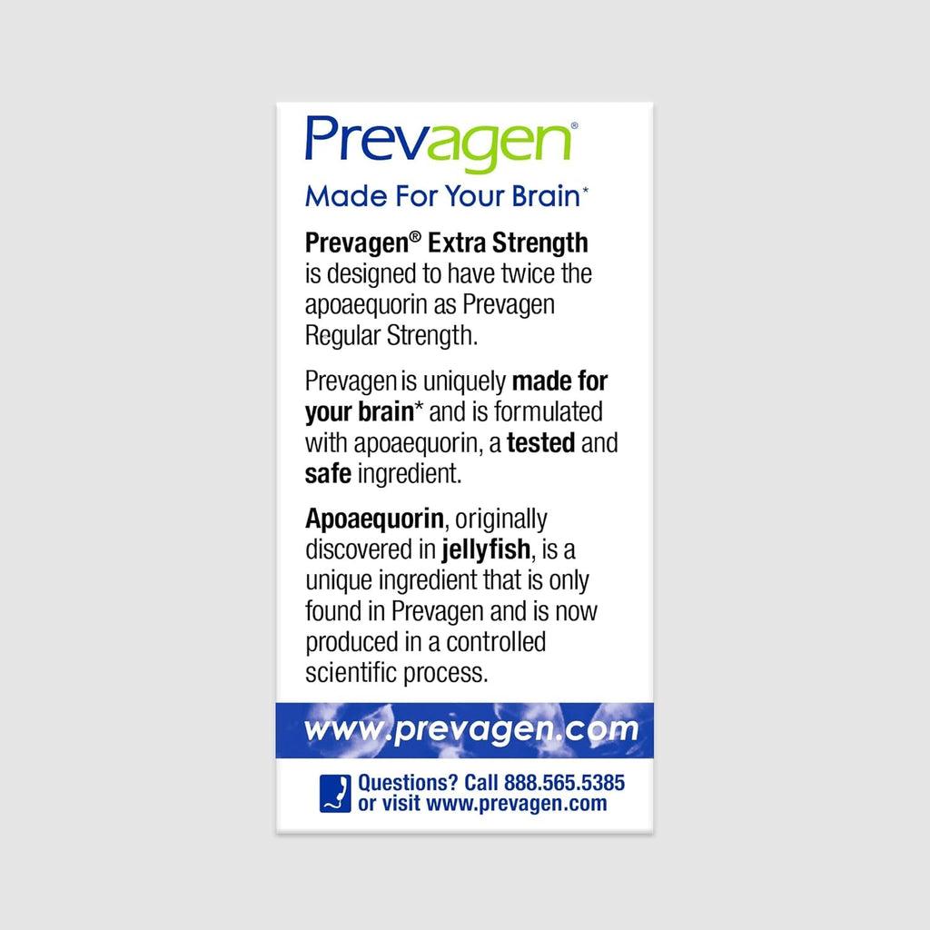 Prevagen Extra Strength Mixed Berry Chewables - 30 Tablets (1 Month Supply) | Formulated for Your Brain | 20Mg of Apoaequorin plus Vitamin D3 with 7-Day Pill Minder