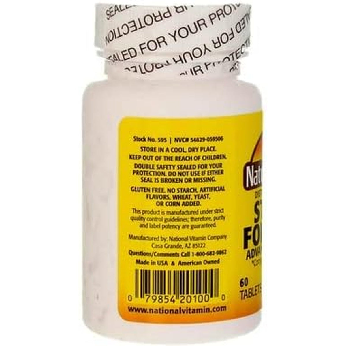 Nature'S Blend Stress Formula Vitamins 60 Tabs, 079854201000