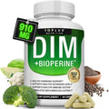 Dim Supplement 910 Mg plus Bioperine Complex - Diindolylmethane for Men Women, 60 Capsules