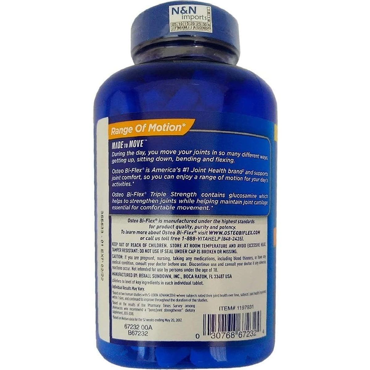 Osteo Bi Osteo Bi Flex Tripple Strength Supplement (200 Count, Pack of 1)