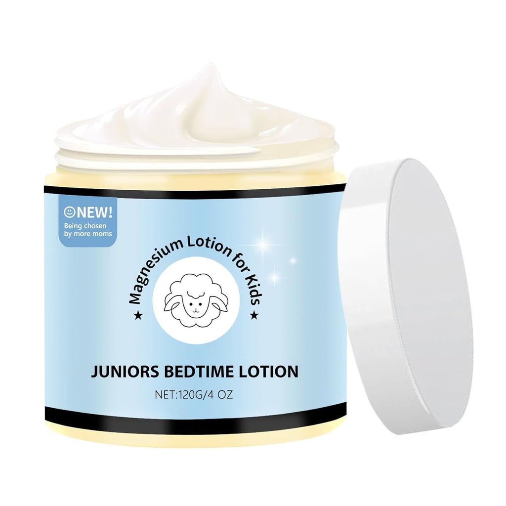Magnesium Lotion for Kids - Organic Magnesium Lotion for Babies - Soothing Relief & Relaxation - Topical Magnesium Cream Calms Children at Bedtime & Night - without Melatonin (4 Oz)