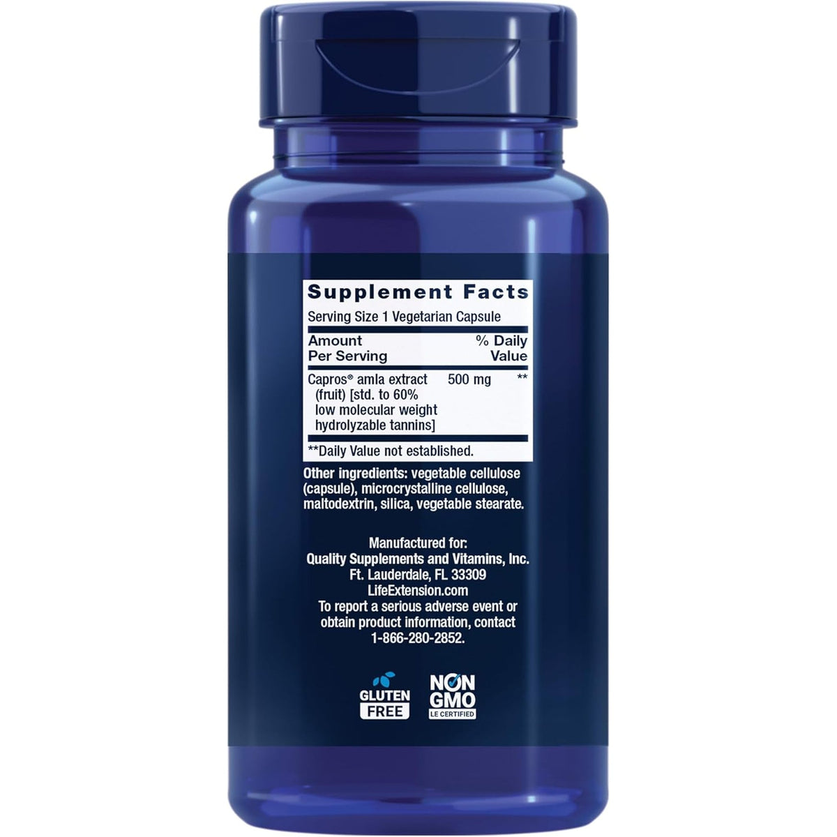 Life Extension Advanced Lipid Control, Amla Extract, Indian Gooseberry, Heart Health, Endothelial Health, Vegetarian, Gluten-Free, 60 Capsules