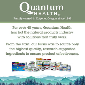Quantum Health Super Lysine+ / Advanced Formula Lysine+ Immune Support with Vitamin C, Echinacea, Licorice, Propolis, Odorless Garlic (90 Tablets)