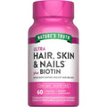 Nature'S Truth Hair Skin and Nails | 60 Caplets | plus 5,000 Mcg Biotin | Non-Gmo & Gluten Free Supplement