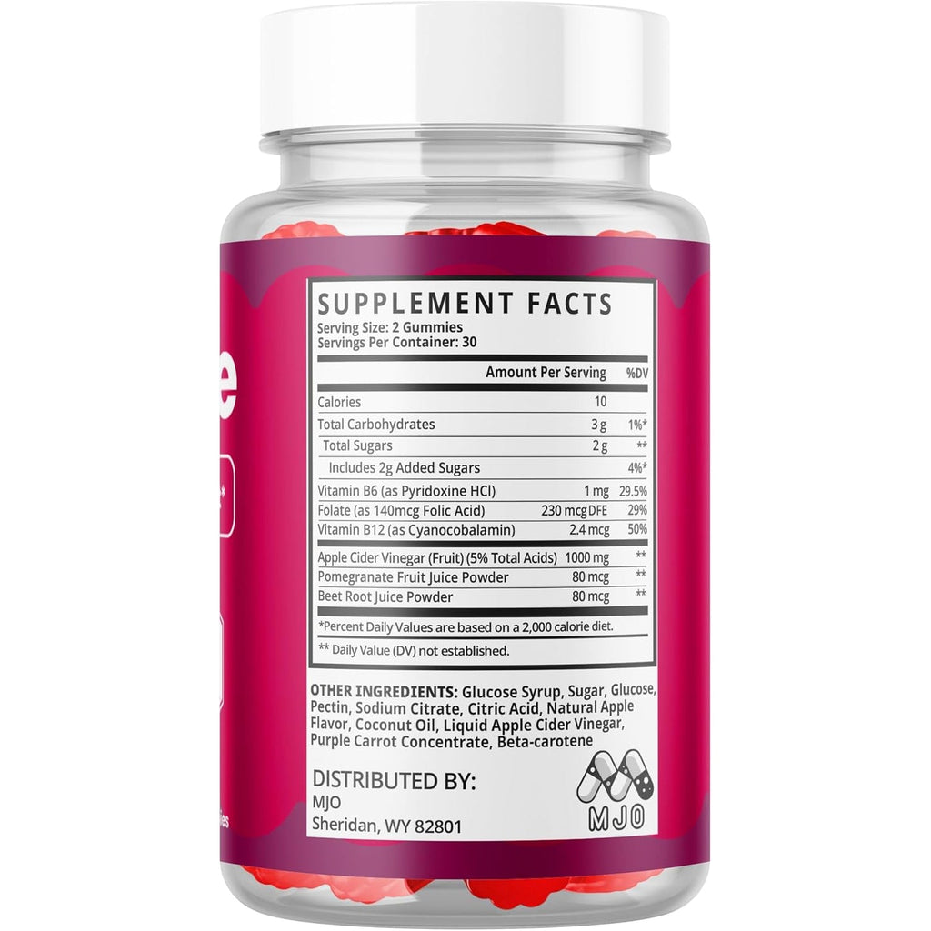 Gumitide Gummies, Official Gumitide Weight Management Gummys with Apple Cider Vinegar, Advanced Health and Wellness Formula ACV Gummys with Maximum Strength Active Lifestyle Multivitamins (60 Gummies)