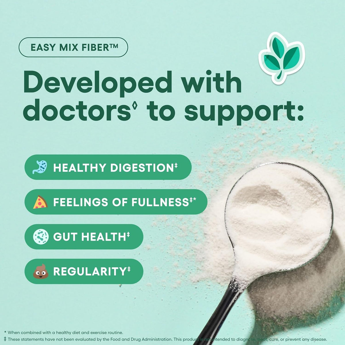 Physician'S CHOICE Easy Mix Fiber for GLP-1 Support - No Grit & Sugar Free - Daily Prebiotic Soluble Fiber Powder Supplement - Digestive Health & Regularity - for Women and Men - Unflavored - 7.1Oz