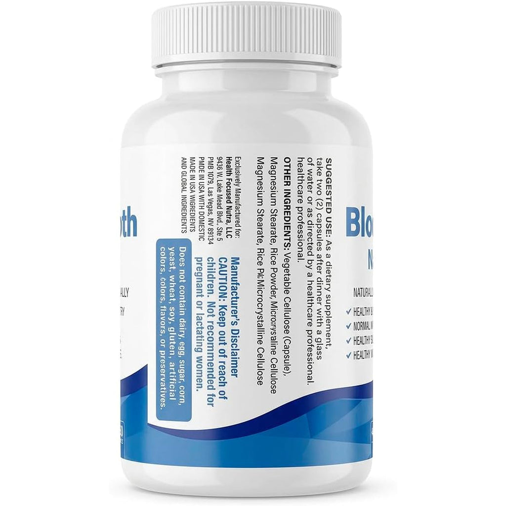 JJ Smith Blood Sugar Focus – Glucose Control Complex with Eriomin, Cinnamon Bark, Chromium Picolinate & Alpha Lipoic Acid – GLP-1 Supplement for Cravings, Sugar Control, Energy & Healthy Weight
