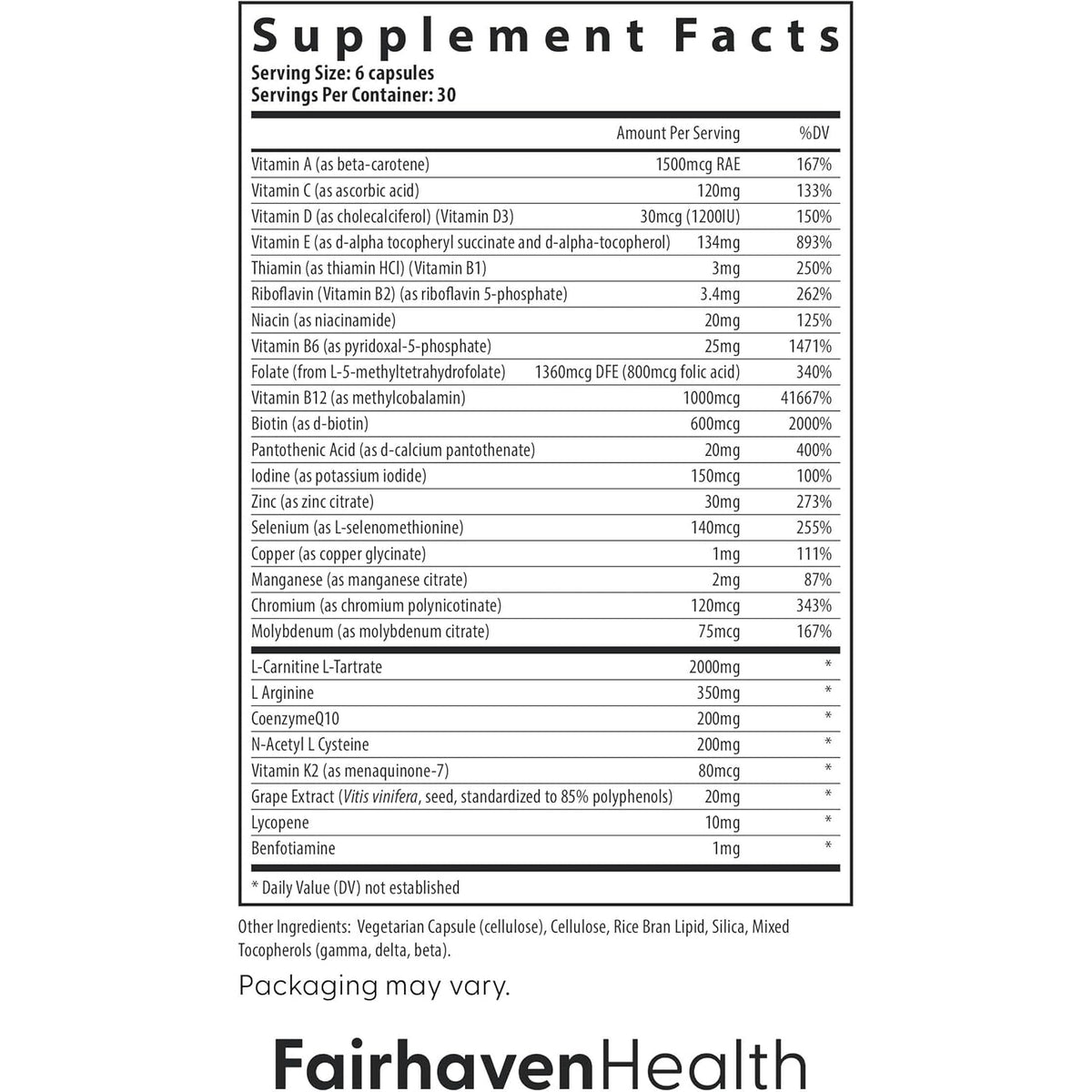 Fairhaven Health FH Pro for Men | Clinically Studied Premium Prenatal Fertility Supplements for Men | Male Fertility Supplements | Count and Motility Support Pre-Conception for Him | 180 Capsules