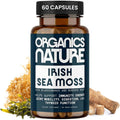 ORGANICS NATURE Irish Sea Moss Capsules 45 Servings | High Potency Seamoss Pills | Dr. Sebi Approved Sea Moss for Energy 90 Vegan Capsules