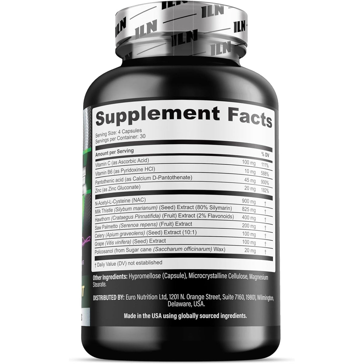 Iron Labs Nutrition: Cycle Support plus NAC (N-Acetyl-L-Cysteine) - on Cycle Support Supplements for Men - N Acetyl L Cysteine and Milk Thistle (120 Capsules)