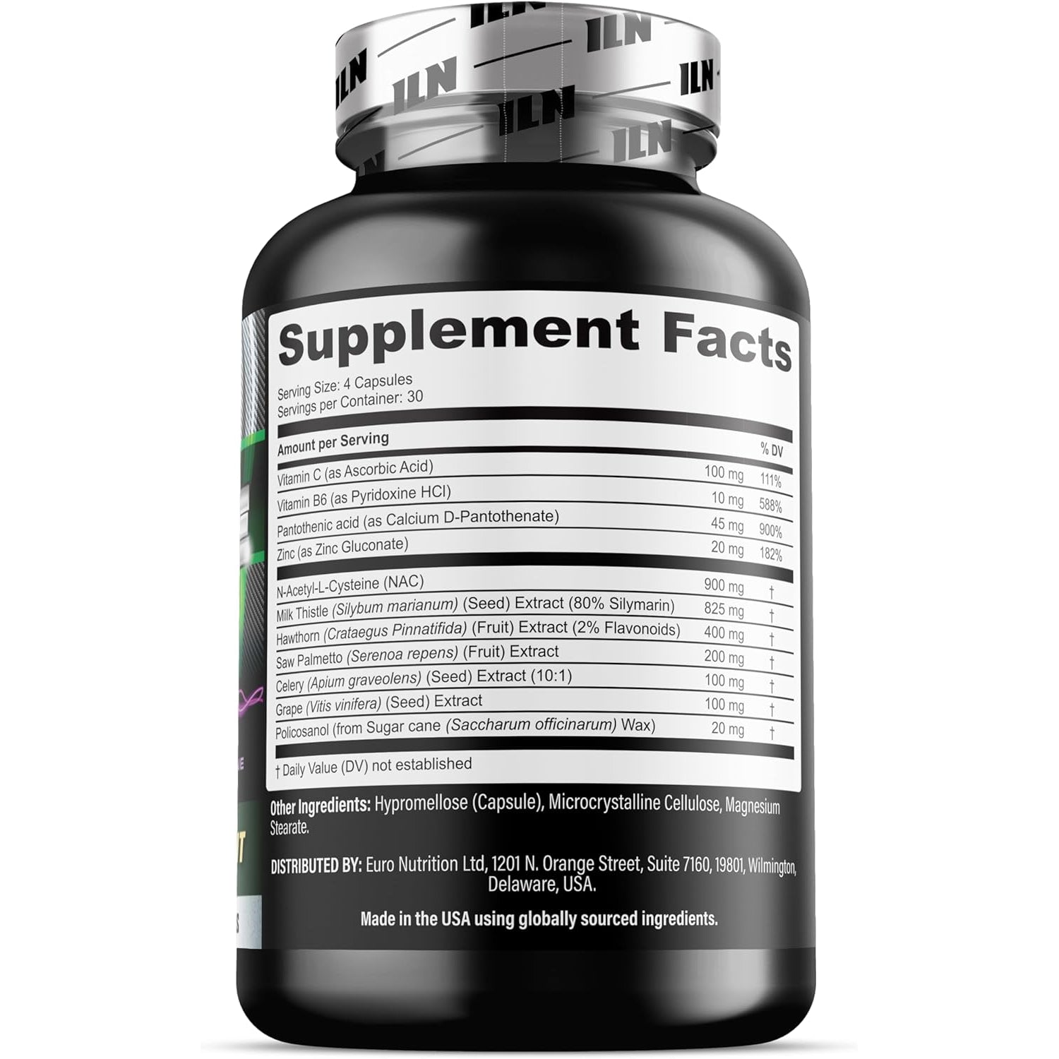 Iron Labs Nutrition: Cycle Support plus NAC (N-Acetyl-L-Cysteine) - on Cycle Support Supplements for Men - N Acetyl L Cysteine and Milk Thistle (120 Capsules)