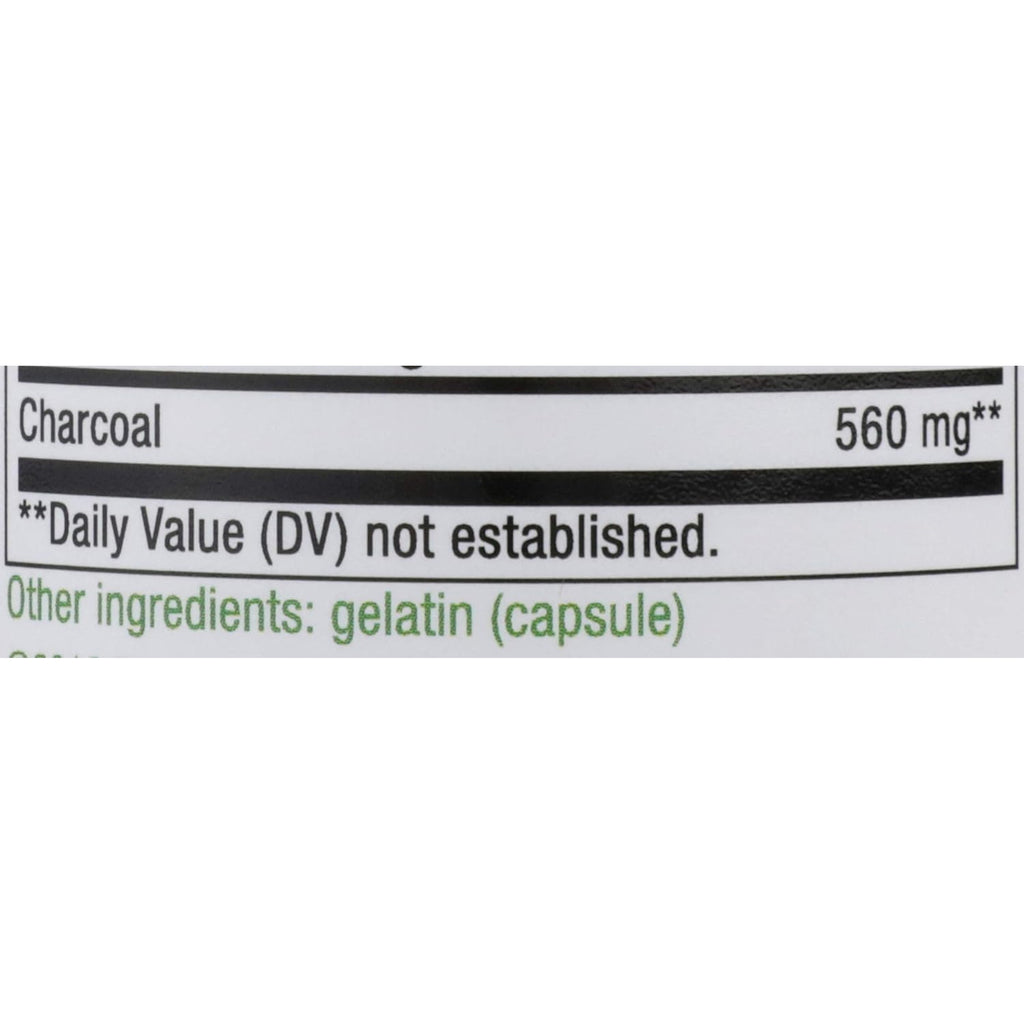 Nature'S Way Activated Charcoal - Charcoal Supplement That Binds Unwanted Materials & Gas* - Alternative to Powder - Gluten-Free & Dairy-Free - 100 Count