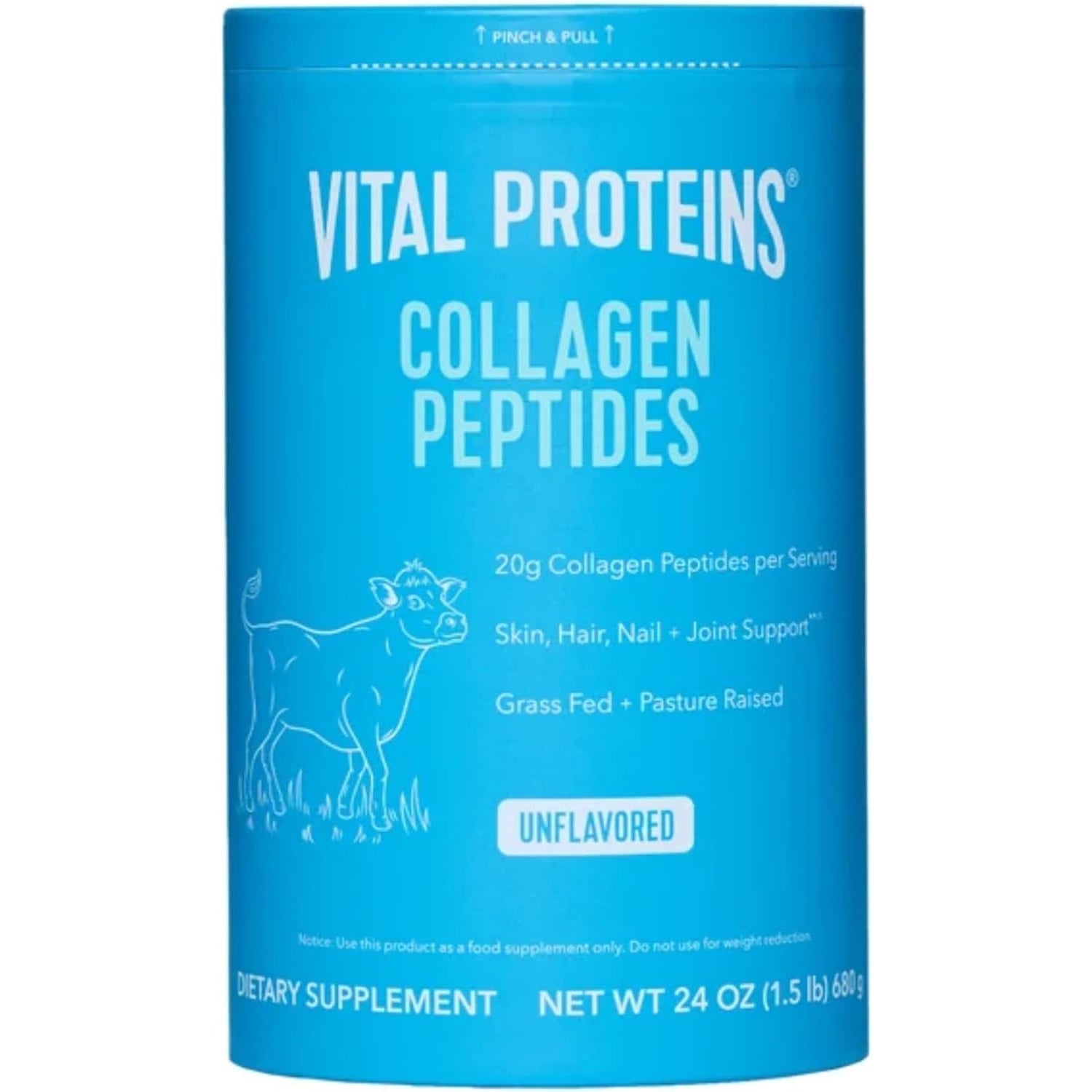 Vital Proteins Collagen Peptides Unflavored Dietary Supplement (Net Wt 24 Oz),