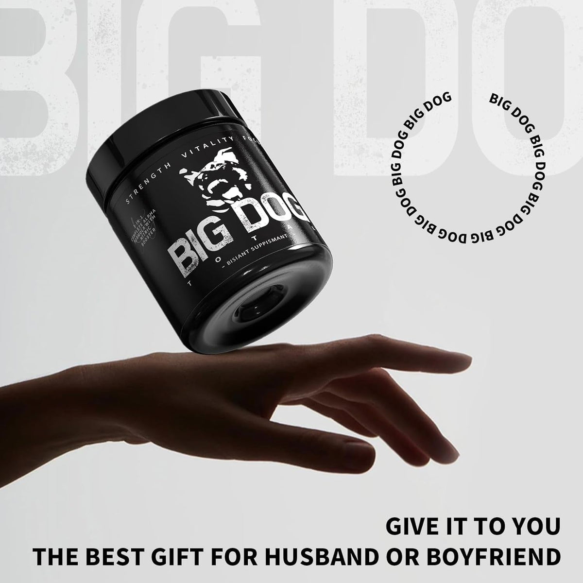 Big Dog Total Male 3-In-1 Total Alpha Blend Men’S Must-Have, Non-Gmo - Natural Energy & Endurance Support, 60 Count (Big Dog Total - 1Pcs)