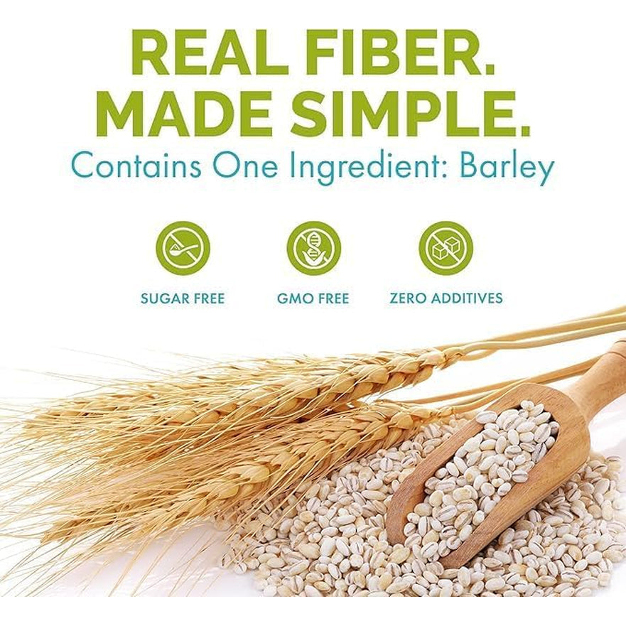 Cerabeta Barley Beta-Glucan Daily Supplement Powder, 4-In-1 Natural Fiber, Single Ingredient, Sugar-Free, Non-Gmo.