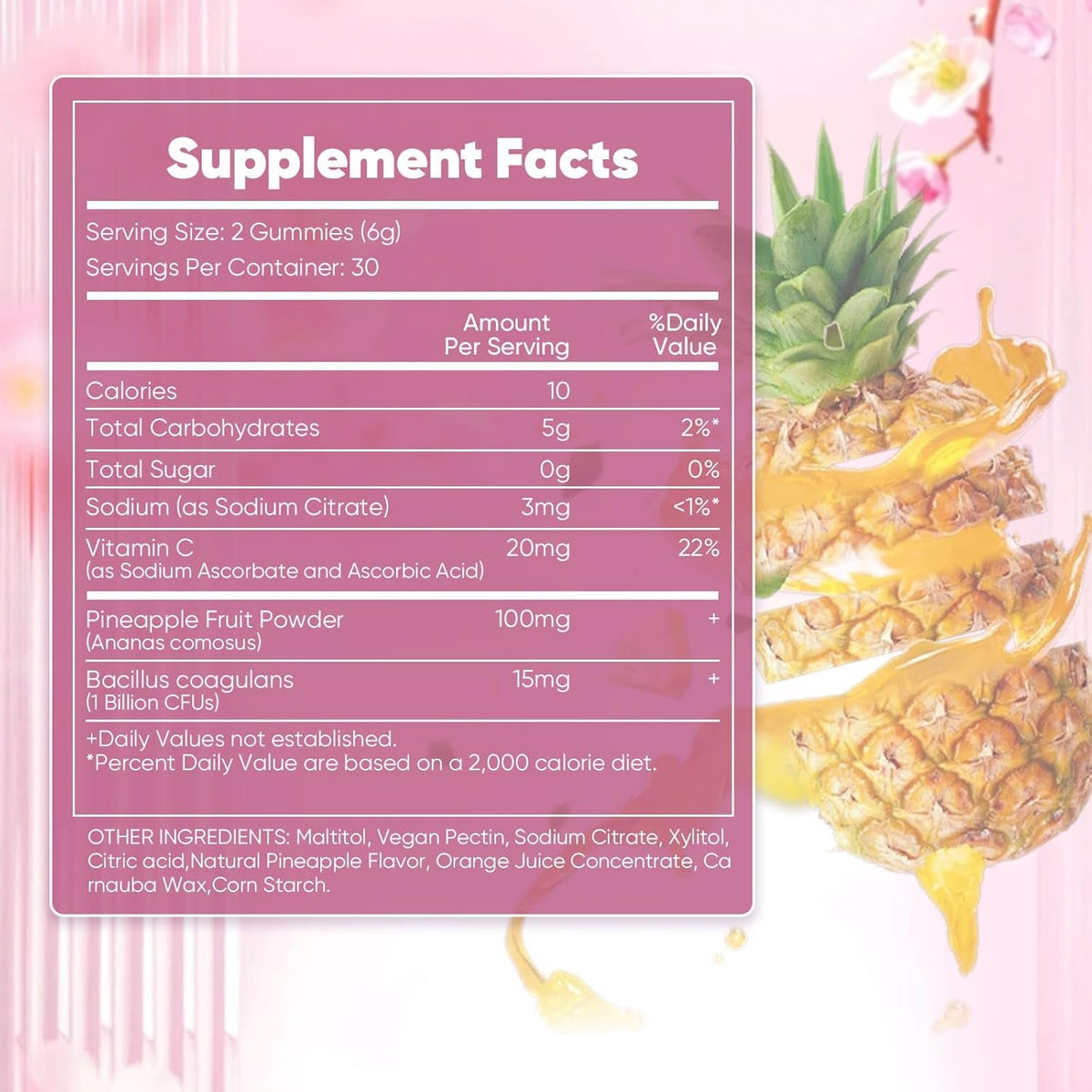 Feminine Balance Gummies for Women, Pineapple Gummies for Women Ph, Women’S Health Probiotics - Ph Balance, Healthy Odor, Flora, Vaginal & Gut Health, Immune Support (1)