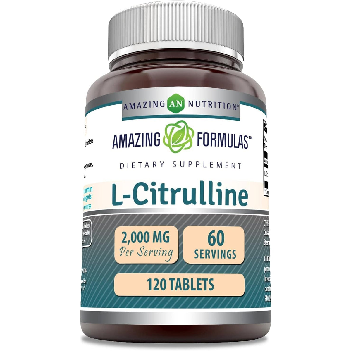 Amazing Formulas L Citrulline 2000Mg per Serving 120 Tablets Supplement | Amino Acid Supplement for Men & Women | Non-Gmo | Gluten Free | Made in USA