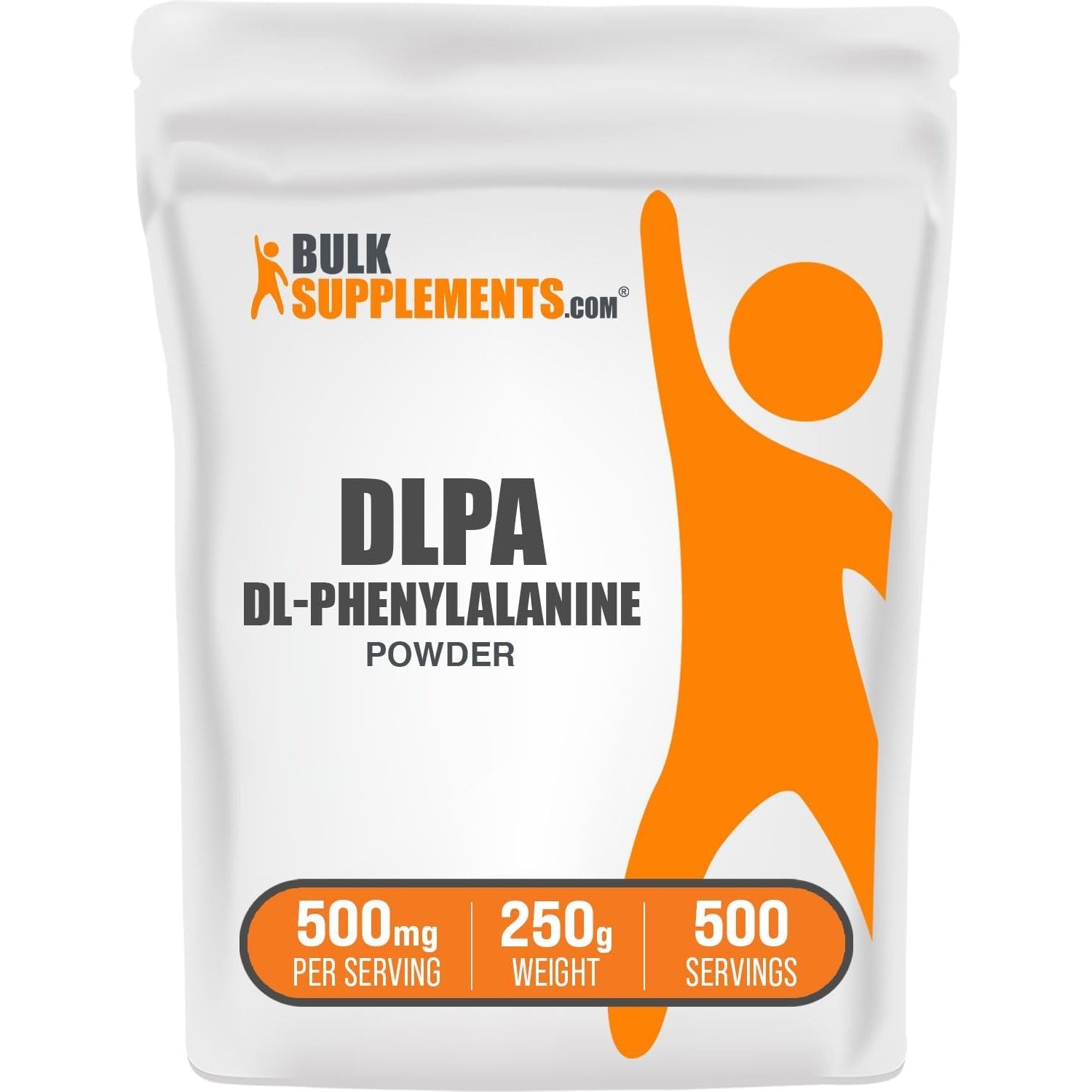 Bulksupplements.Com Dl-Phenylalanine Powder - DLPA Powder, Phenylalanine Supplement - Unflavored & Gluten Free, 500Mg per Serving, 250G (8.8 Oz) (Pack of 1)