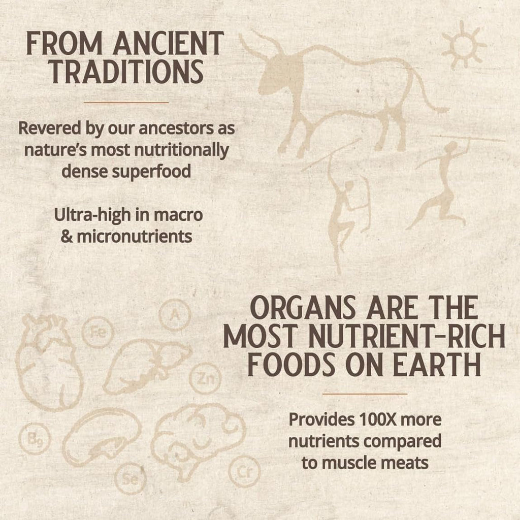 Grass Fed Beef Liver from New Zealand - Freeze Dried 3000Mg per Serving (500Mg per Capsule) (30 Servings)