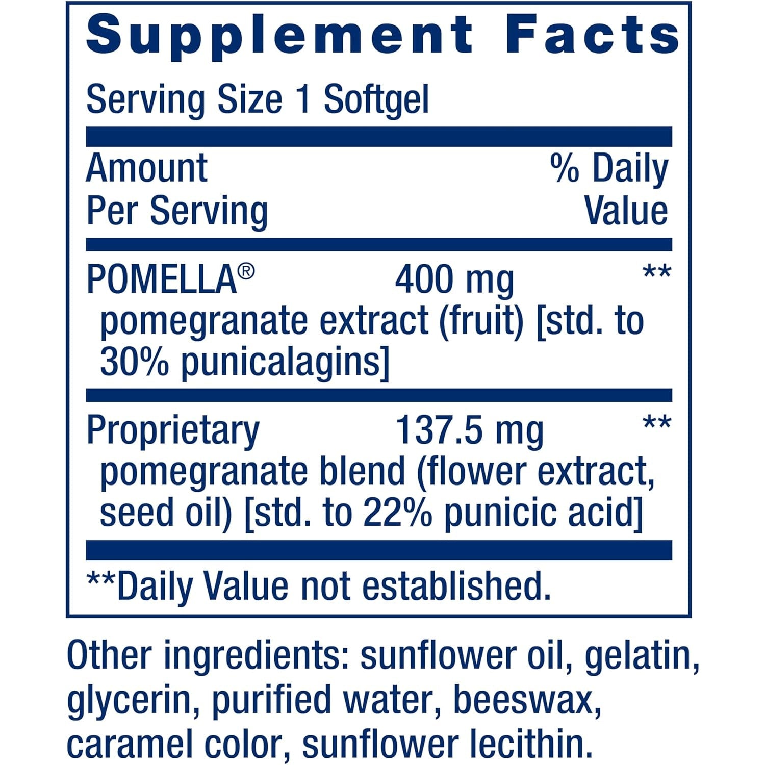 Life Extension Pomegranate Complete, Fruit Extract, Flower, Seed Oil Extract, Cardiovascular Health, Antioxidant Support, Superfood Supplement, Gluten Free, Non-Gmo, 30 Softgels