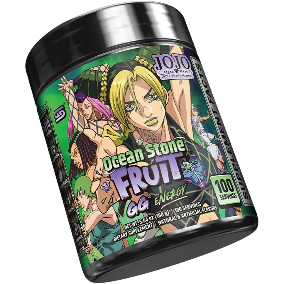 Gamer Supps GG Energy - Jojo'S Ocean Stone Fruit (100 Servings) - Keto Friendly Gaming Energy and Nootropic Blend, Sugar Free + Caffeine + Vitamins + Immune Support, Powder Drink