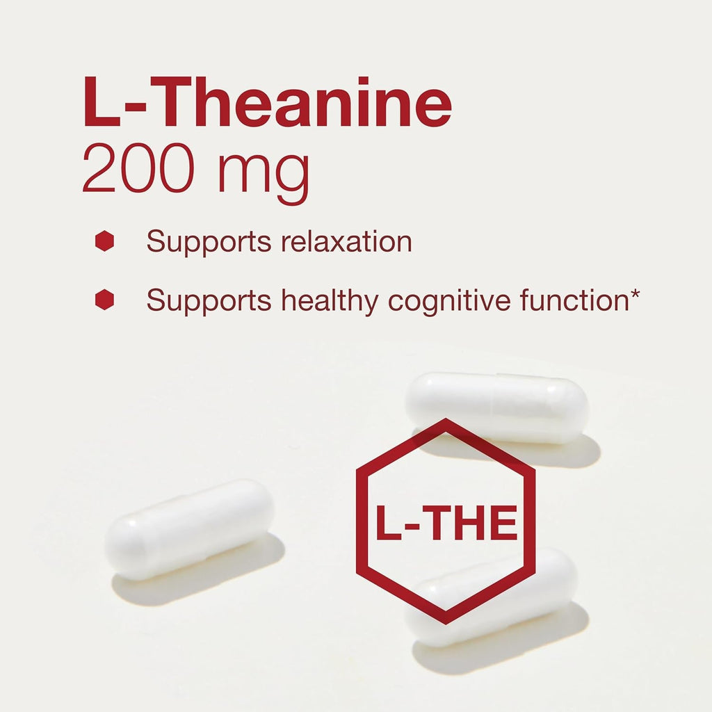 PROTOCOL for LIFE BALANCE L-Theanine 200Mg - Normal Stress Relief - Non-Drowsy - 60 Veg Caps