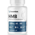Bucked up HMB (Beta-Hydroxy Beta-Methylbutyrate) 1500Mg per Serving, Essentials (60 Servings, 180 Capsules)