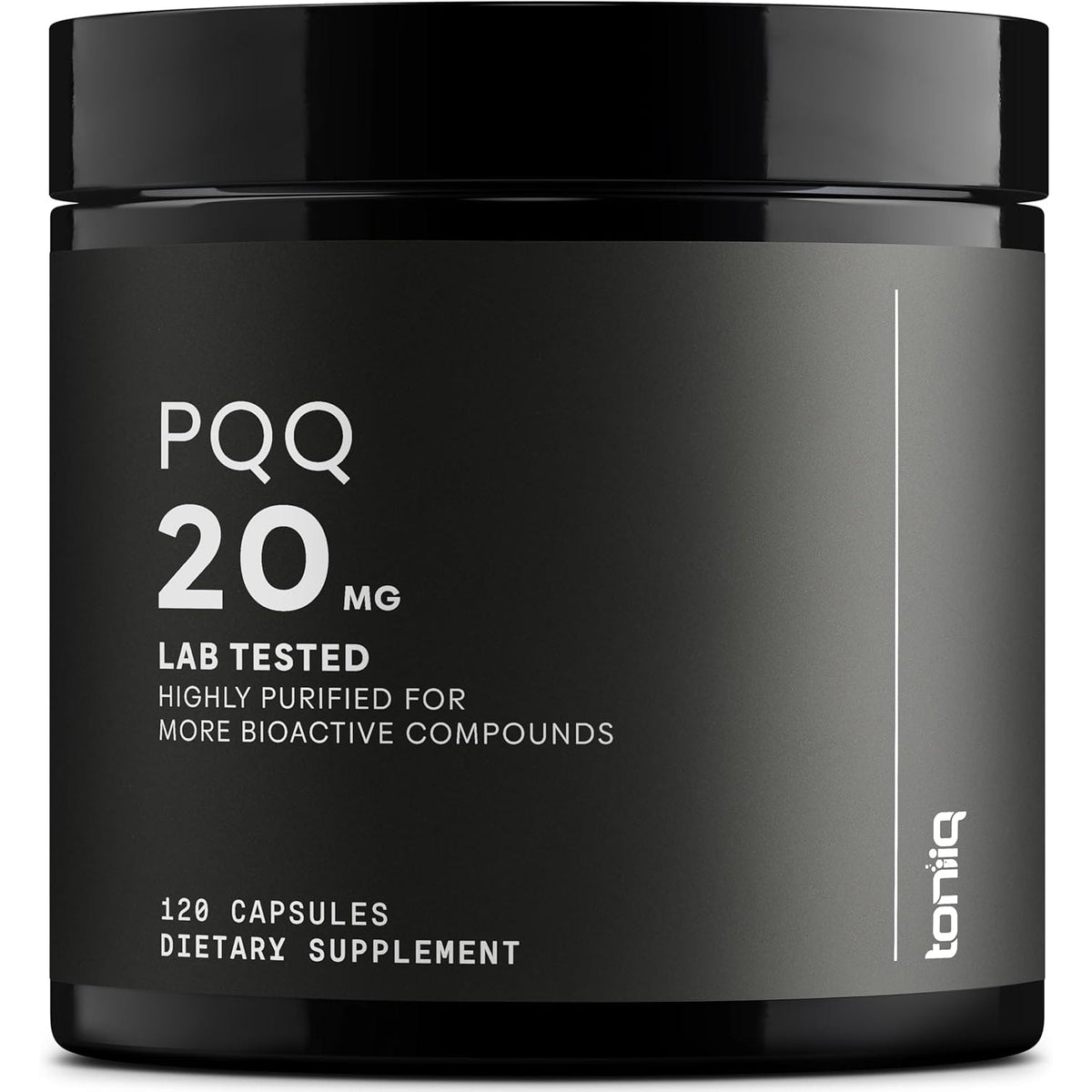 Toniiq 99%+ 20Mg Supplement - Ultra High Purity PQQ 20Mg Concentrated Formula - PQQ 20 Mg 120 Capsules - Pyrroloquinoline Quinone Supplement - 1 Capsule Serving - Vegetarian Capsules