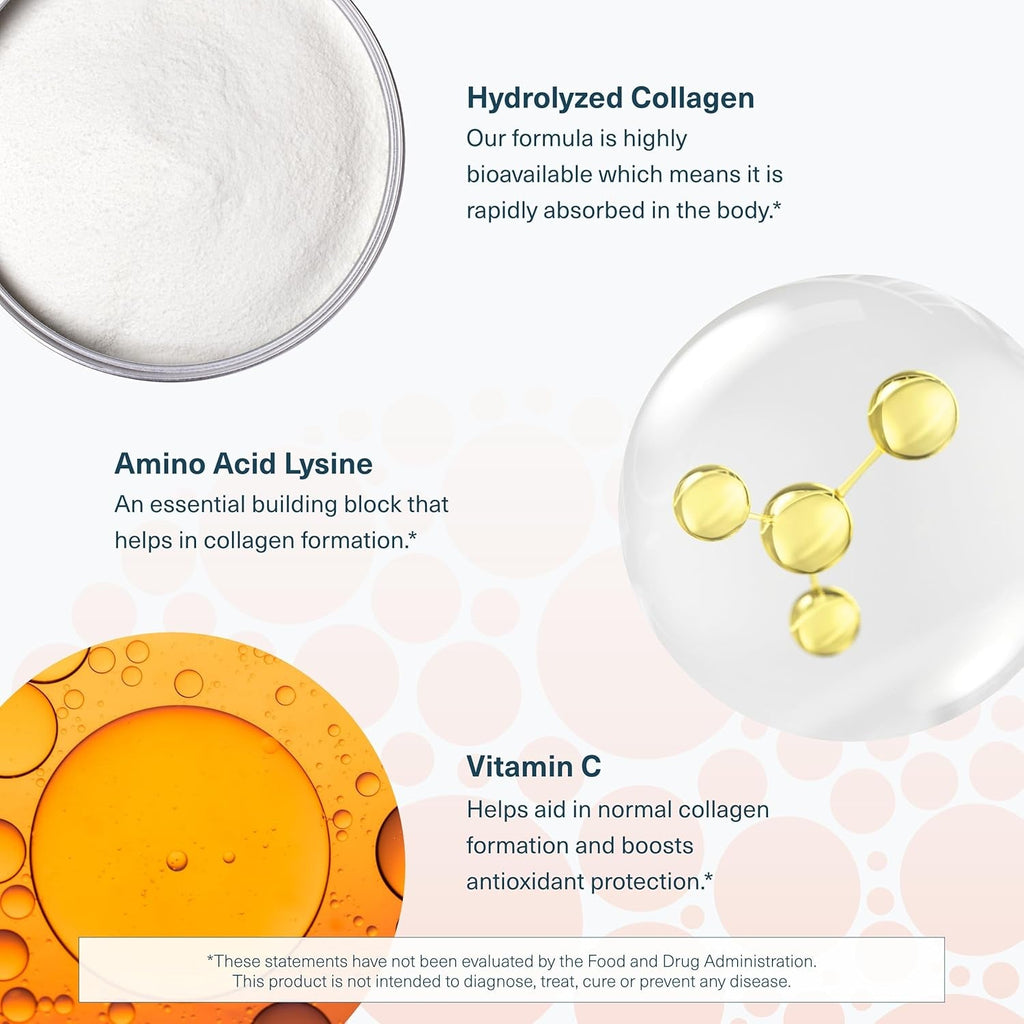 Youtheory Advanced Collagen with Vitamin C - 6,000 Mg Hydrolyzed Collagen Peptides & Amino Acids - Hair, Nails, Joints & Bones Support - 160 Tablets (26-Day Supply)*