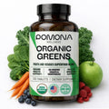 Pomona Wellness Super Greens Supplement, Full of Superfood Vitamins & Minerals, Fruits & Vegetable, Greens Powder for Bloating and Digestion, Gut Health, USDA Organic, Non-Gmo, 120 Tablets