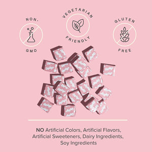 Chewsy - Beautiful Hair - Support for Stronger, Healthy Hair - with Biotin, Horsetail Extract, Goji Berry & Vitamins - Sweet Raspberry, 30-Day Supply
