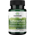 Swanson Sulforaphane Broccoli Sprout Extract for Adults Seeking Liver and Cellular Health Support - Standardized to 0.4% Sulforaphane (60 Vegan Capsules, 400 Mcg)