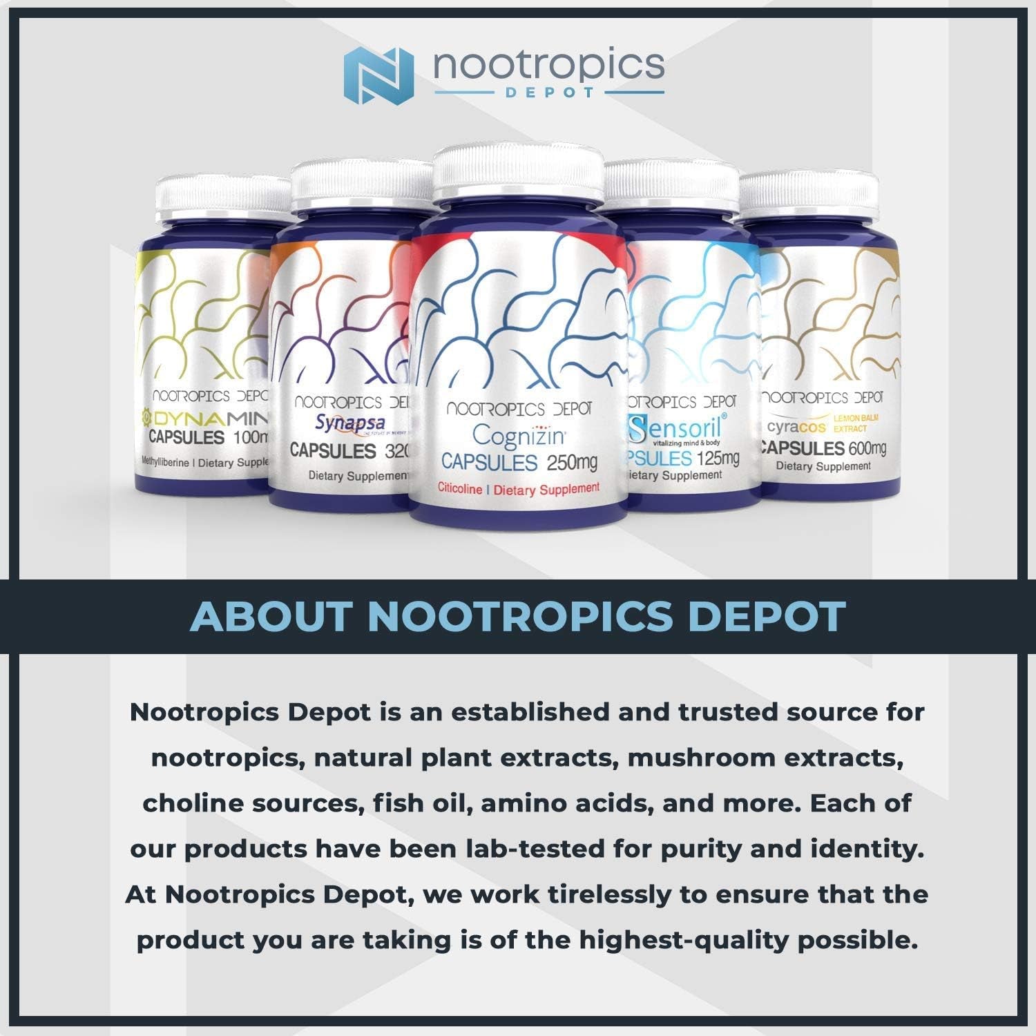 Nootropics Depot | Uridine Monophosphate Capsules | 120 Count | 250Mg