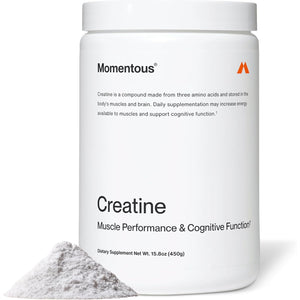 Momentous Creatine Monohydrate Powder - Creatine Powder - Supports Strength, Lean Muscle, & Recovery for Men & Women - NSF Certified for Sport - 5 G per Serving - 90 Servings