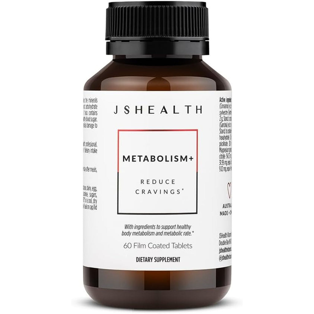 Jshealth Metabolism Supplement. Chromium for Healthy Blood Sugar and Cravings Support. with Zinc, Magnesium, Cinnamon, Gymnema. by Nutritionist Jessica Sepel (60 Tablets)