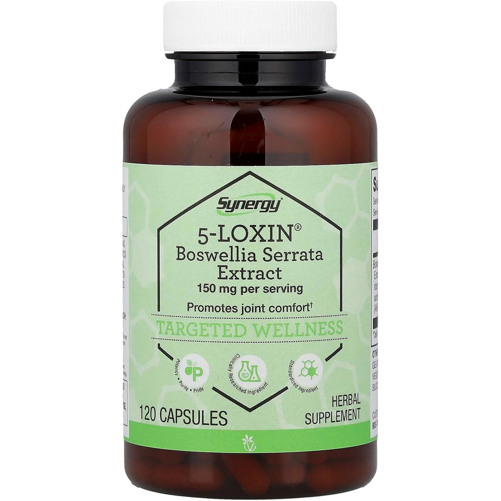 Vitacost Synergy®, 5-Loxin®, Boswellia Serrata Extract, 120 Capsules (75 Mg per Capsule)