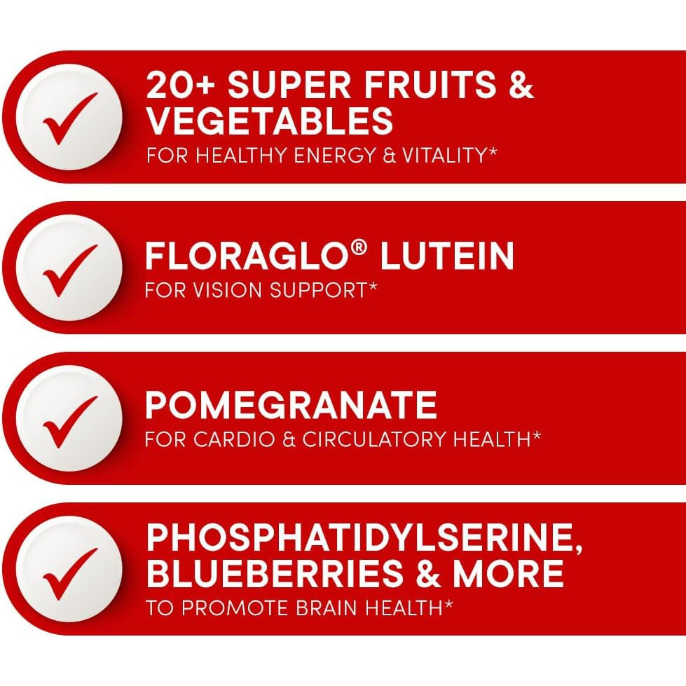 Purity Products Super Reds Powder Phytonutrient Superfood Drink Mix W/Floraglo Lutein - Phytonutrient Blend Containing Polyphenols, Antioxidants & More - 330 Grams - 30 Day Supply