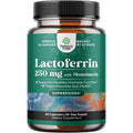 High Strength 250Mg Lactoferrin & 1000Mg Monolaurin Supplement - Microbiome Digestive Health Immune Support Supplement - Lactoferrin and Monolaurin Capsules - Vegetarian - 60 Count (Pack of 1)