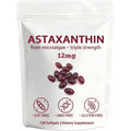 BELANO Valasta Astaxanthin，Zeria Astaxanthin12Mg，Easy to Swallow, Non-Gmo，4-Month Supply，120 Softgels