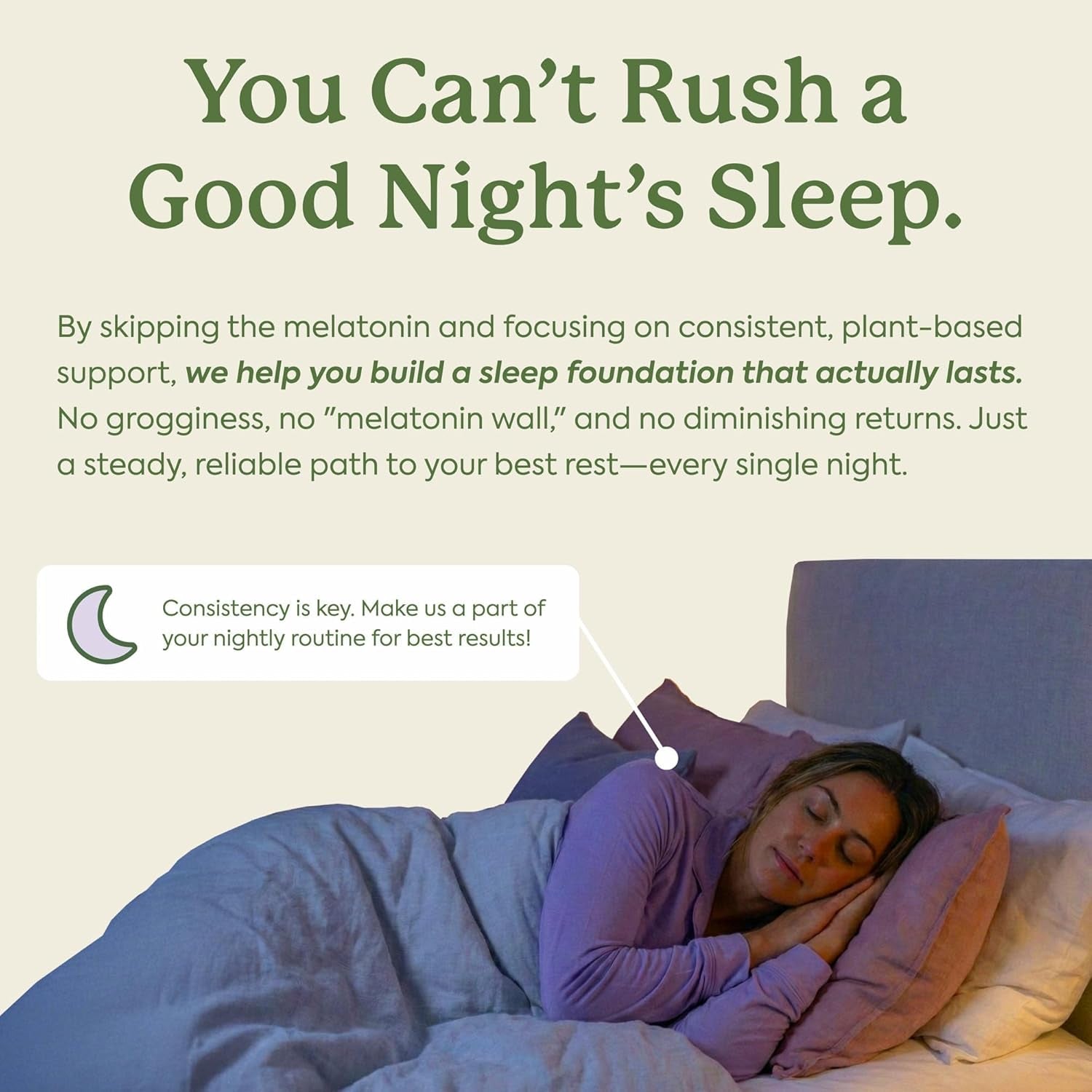 Plant People Wondersleep Mushroom Gummies Supplement for Sleep, No Melatonin Sleep Gummies with Reishi Mushroom, Saffron & Chamomile, Wild Elderberry Flavor, Sugar-Free (60 Count)