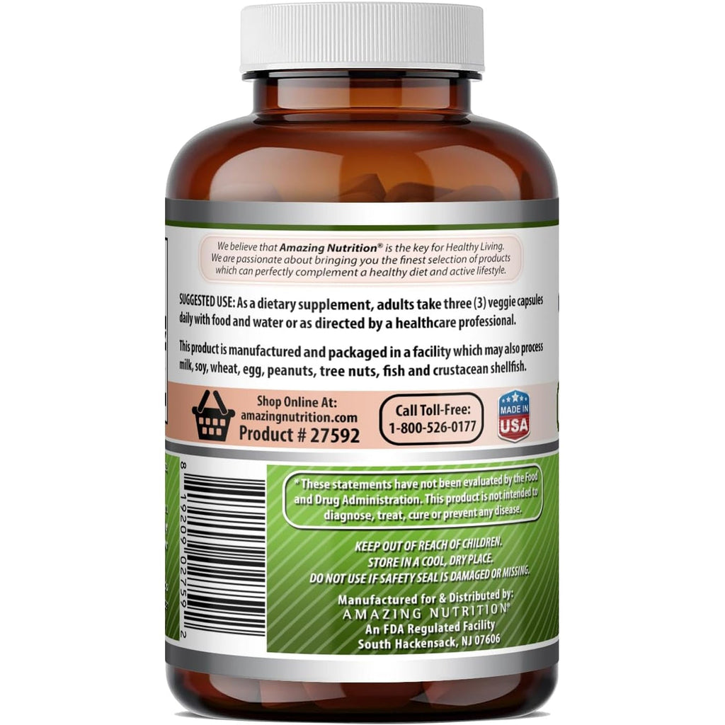Amazing Formulas Celery Seed Extract Supplement | 1500 Mg per Serving | 120 Veggie Capsules | Non-Gmo | Gluten-Free | Made in USA